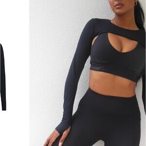 CSB Crop Shop Boutique Black Serenity Sport Bolero